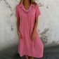 Women’s Solid Color Short-Sleeve Dress