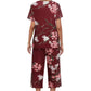 🎉Hot Sale 49% OFF⏳Women's Printed Top & Pants Sleepwear Set