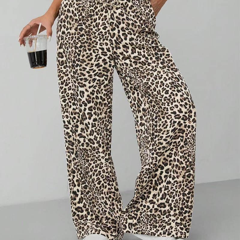 💎 LIMITED SALE ONLY ￡13.99!! 💎Leopard Print Wide-Leg Trousers 🐆Elegant. Comfortable. Made for women who know their style.✨