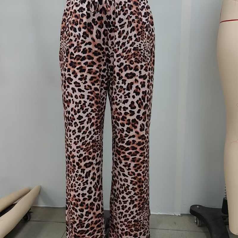 💎 LIMITED SALE ONLY ￡13.99!! 💎Leopard Print Wide-Leg Trousers 🐆Elegant. Comfortable. Made for women who know their style.✨