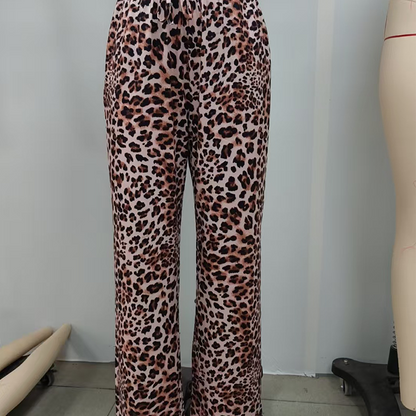 💎 LIMITED SALE ONLY ￡13.99!! 💎Leopard Print Wide-Leg Trousers 🐆Elegant. Comfortable. Made for women who know their style.✨
