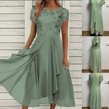 Women’s Elegant Round Neck Dress