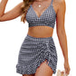 👙2026 New Type 50% OFF💥Women's Tummy Control High Waisted Gingham Bikini Set