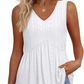 ⏰Hot Sale 48%!🚀Buy 2 get 5% off🎁Women’s Casual V-Neck Floral Ruffles Sleeveless Top