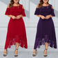 ⏳Time-limited Special⏰Women’s Elegant Cold Shoulder Lace Hem Dress