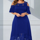 ⏳Time-limited Special⏰Women’s Elegant Cold Shoulder Lace Hem Dress