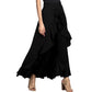 🎉2025 New Products Hot Sale✨Asymmetrical Ruffle Hem Wide-Leg Pants