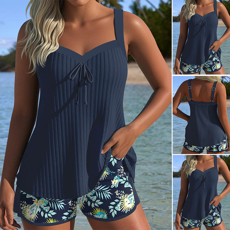 ⏳Time-limited Special⏰Printed Swimsuit Top & Shorts Set🩱