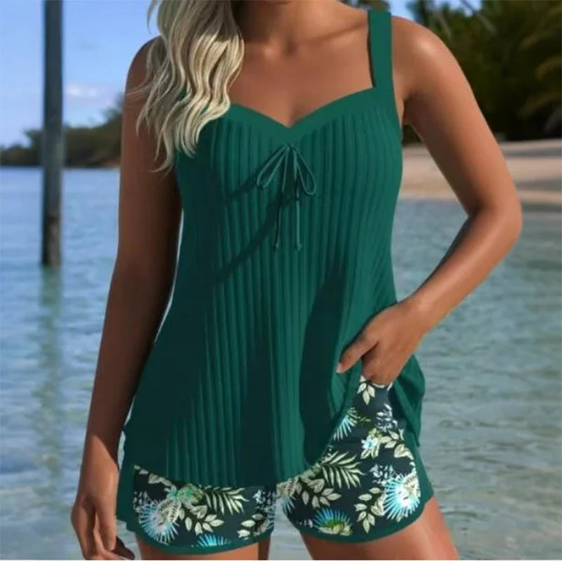 ⏳Time-limited Special⏰Printed Swimsuit Top & Shorts Set🩱