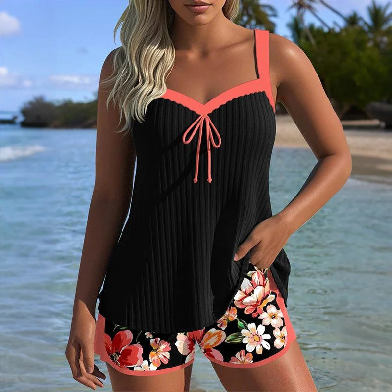 ⏳Time-limited Special⏰Printed Swimsuit Top & Shorts Set🩱