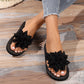 Women's Floral Accent Flip-Flops