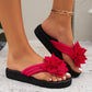 Women's Floral Accent Flip-Flops