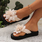 Women's Floral Accent Flip-Flops