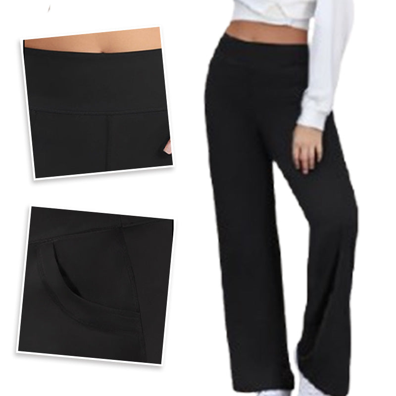 ☀️Summer offer! 😍Women's high-waisted stretch yoga pants in a solid color
