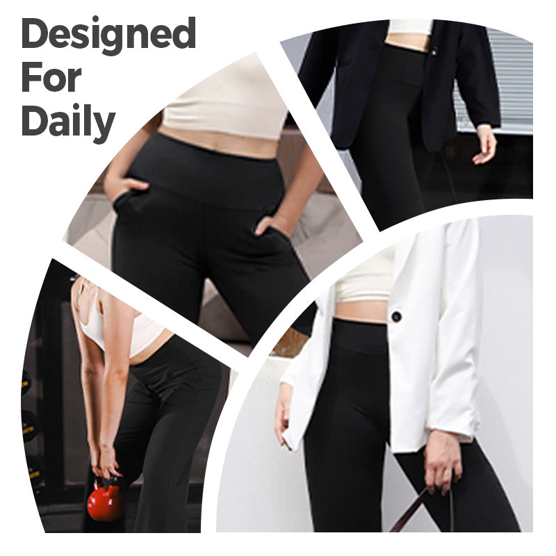 ☀️Summer offer! 😍Women's high-waisted stretch yoga pants in a solid color