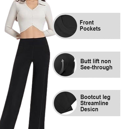 ☀️Summer offer! 😍Women's high-waisted stretch yoga pants in a solid color