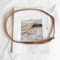 Women’s PU Leather Braided Waist Belt with Alloy Buckle
