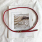 Women’s PU Leather Braided Waist Belt with Alloy Buckle