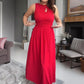🎁 Hot Sale 49% OFF 🔥Women's Elegant Crew Neck Maxi Dress👗