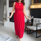 🎁 Hot Sale 49% OFF 🔥Women's Elegant Crew Neck Maxi Dress👗