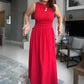 🎁 Hot Sale 49% OFF 🔥Women's Elegant Crew Neck Maxi Dress👗