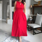 🎁 Hot Sale 49% OFF 🔥Women's Elegant Crew Neck Maxi Dress👗