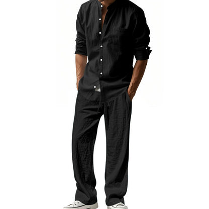 ⏳Time-limited Special⏰Men's Casual Breathable Shirt and Pants Set