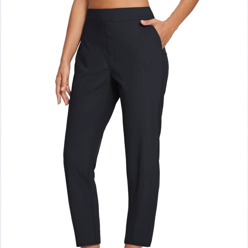 🔥2025 Summer Hot Sale 49% OFF🔥Women's High-Waisted Elastic Pants with Zipper Pockets