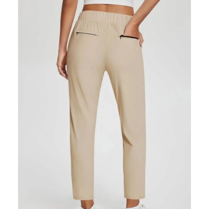 🔥2025 Summer Hot Sale 49% OFF🔥Women's High-Waisted Elastic Pants with Zipper Pockets