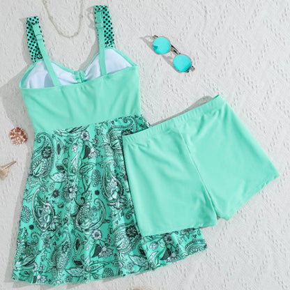 ⏳Time-Limited Special⏰Strap Top & Fitted Swim Shorts Separable Swimsuit 