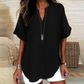 Casual blouse for women, plain, loose-fitting