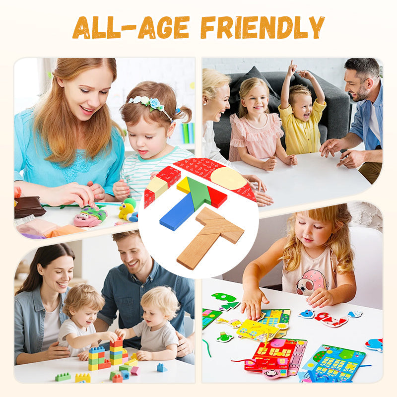 🔥Wooden T-Shaped Educational Puzzle Toy