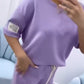 Women's Casual Solid Color Top & Pants Set
