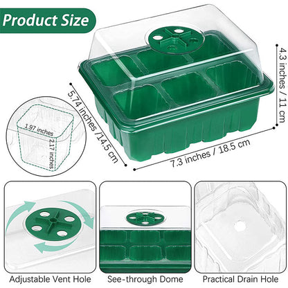 Adjustable Humidity Seed Starter Trays