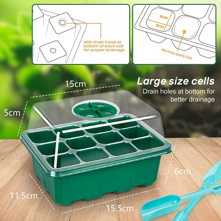 Adjustable Humidity Seed Starter Trays