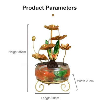 🔥2025 Hot sale 🔥Creative luxury ornament in the shape of an aquarium with lotus