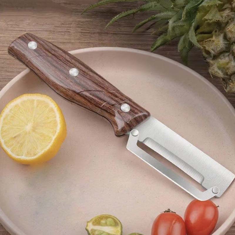💎 50% OFF MULTI-FUNCTIONAL PEELERS! 💎 Razor-Sharp Steel & Ergonomic Wood Handle for Effortless Peeling