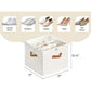 👟 Transparent, foldable PVC shoe box, waterproof shoe organiser for the office