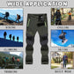 Men's Straight-Leg Carpenter Pants - Fleece-Lined, Waterproof & Scratch-Resistant Work Trousers with Zippered Pockets No Belt Included