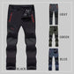 Men's Straight-Leg Carpenter Pants - Fleece-Lined, Waterproof & Scratch-Resistant Work Trousers with Zippered Pockets No Belt Included