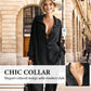 Women's Oversized Collared Deep V-Neck Top