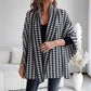⏳Time-limited Special⏰Open Front Houndstooth Poncho for Women