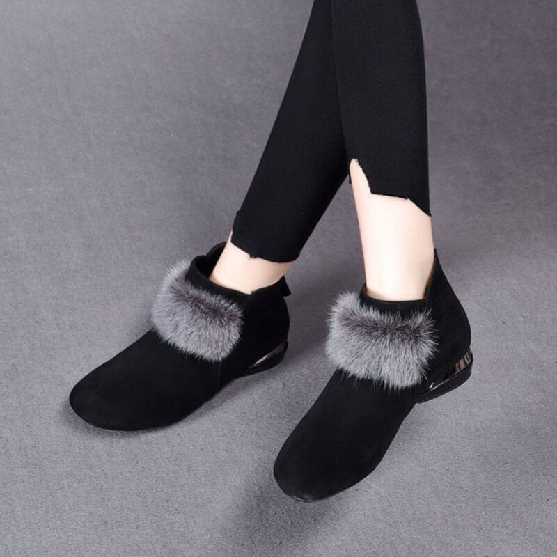 [perfect gift]Winter Women's Elegant Chunky Furry Ankle