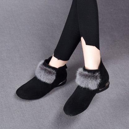 [perfect gift]Winter Women's Elegant Chunky Furry Ankle