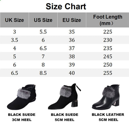 [perfect gift]Winter Women's Elegant Chunky Furry Ankle