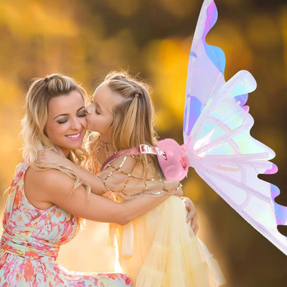 🎄2025 Christmas Hot Sale🎁Rechargeable Electric Fairy Wings with LED Lights and Music🧚‍♀️