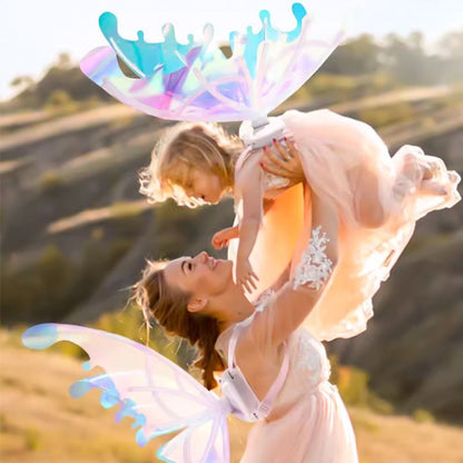 🎄2025 Christmas Hot Sale🎁Rechargeable Electric Fairy Wings with LED Lights and Music🧚‍♀️