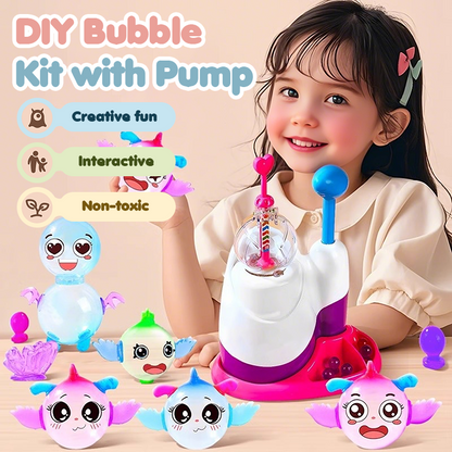 🔥 BLACK FRIDAY SALE:DIY Bubble Kit with Pump for Kids ✨Magical Christmas fun! Create endless bubbles🎄