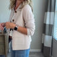Women's Casual Lapel Solid Color Jacket