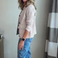 Women's Casual Lapel Solid Color Jacket